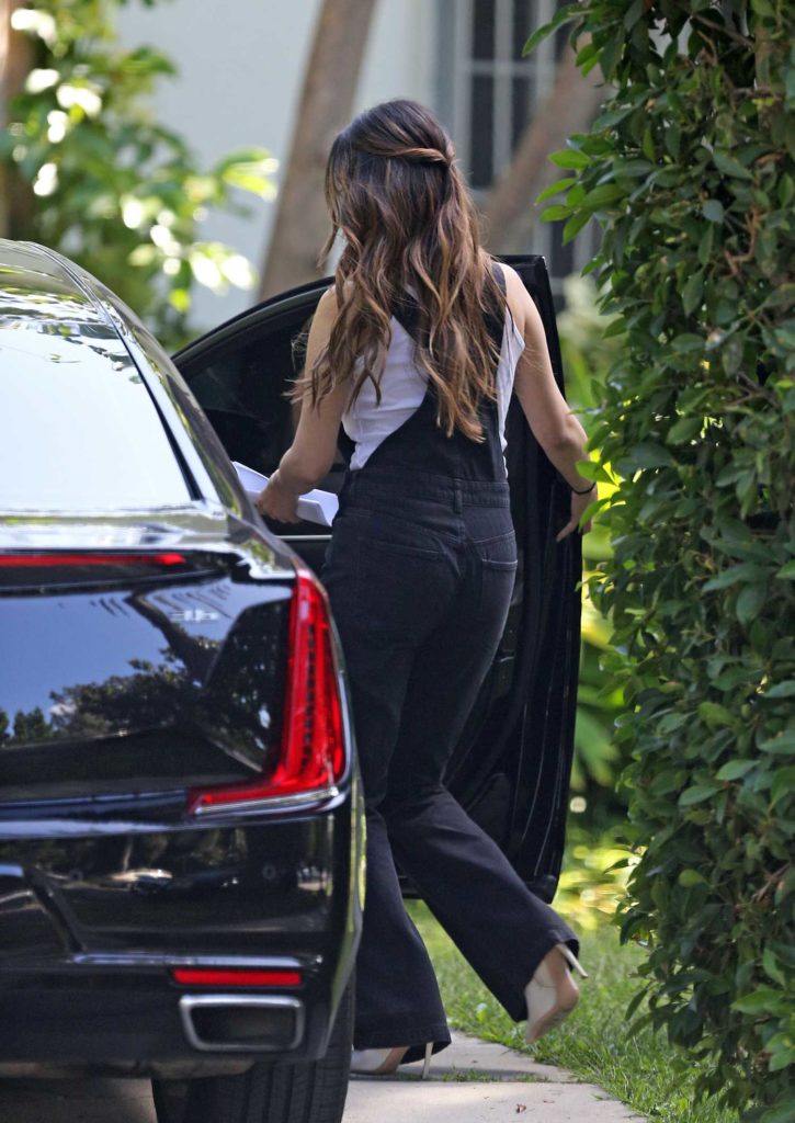Selena Gomez in a Black Jumpsuit