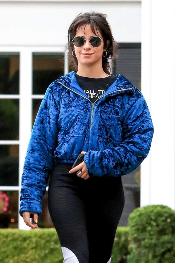 Camila Cabello in a Blue Jacket