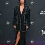 Candice Patton Attends 2019 E! People’s Choice Awards at Barker Hangar in Santa Monica
