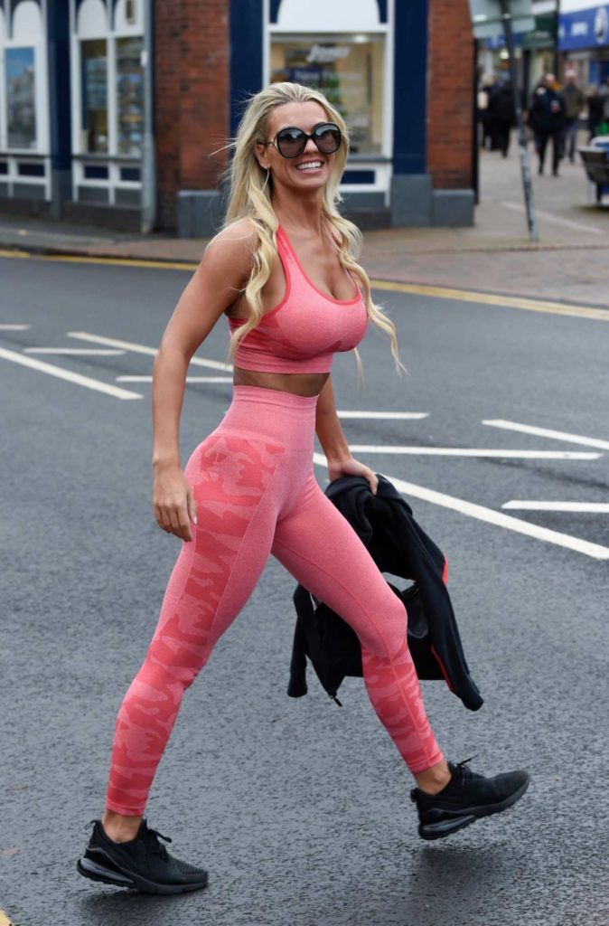 Christine McGuinness in a Pink Top