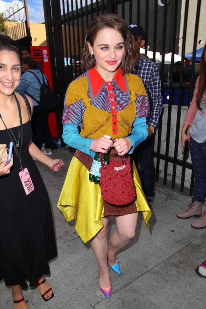 Joey King in a Yellow Skirt