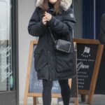 Liv Tyler in a Black Puffer Coat Goes Shopping in Notting Hill