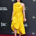 Marie Avgeropoulos Attends 2019 E! People’s Choice Awards at Barker Hangar in Santa Monica