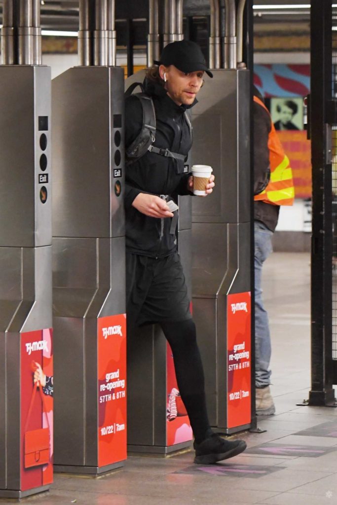Tom Hiddleston in a Black Cap