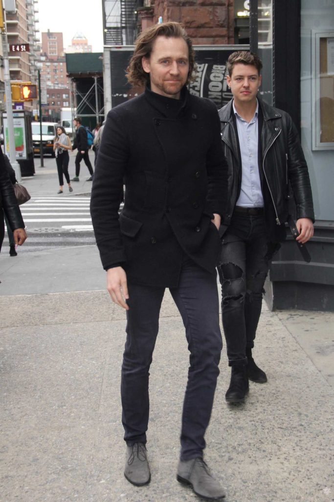 Tom Hiddleston in a Black Jacket
