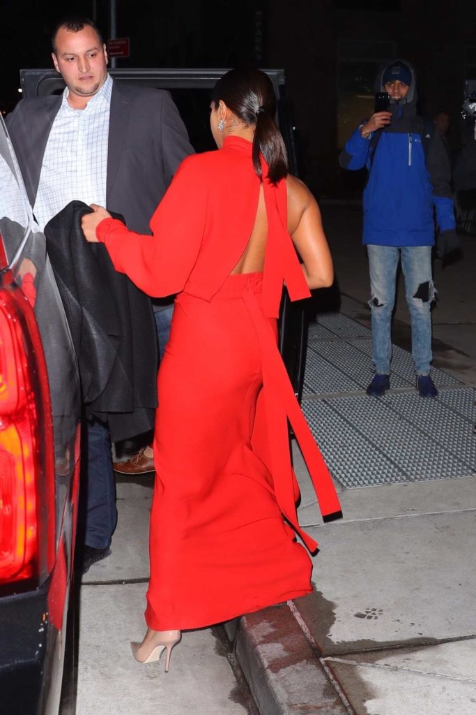 Priyanka Chopra in a Red Dress