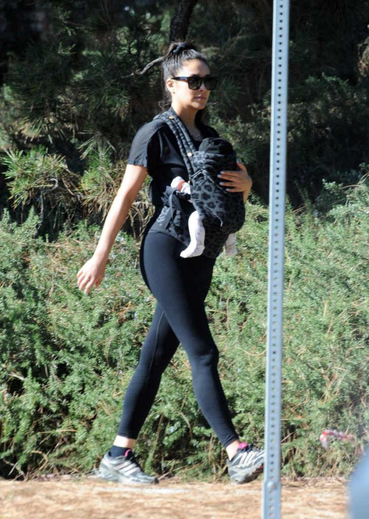 Shay Mitchell in a Black Leggings