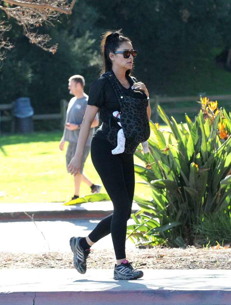 Shay Mitchell in a Black Leggings