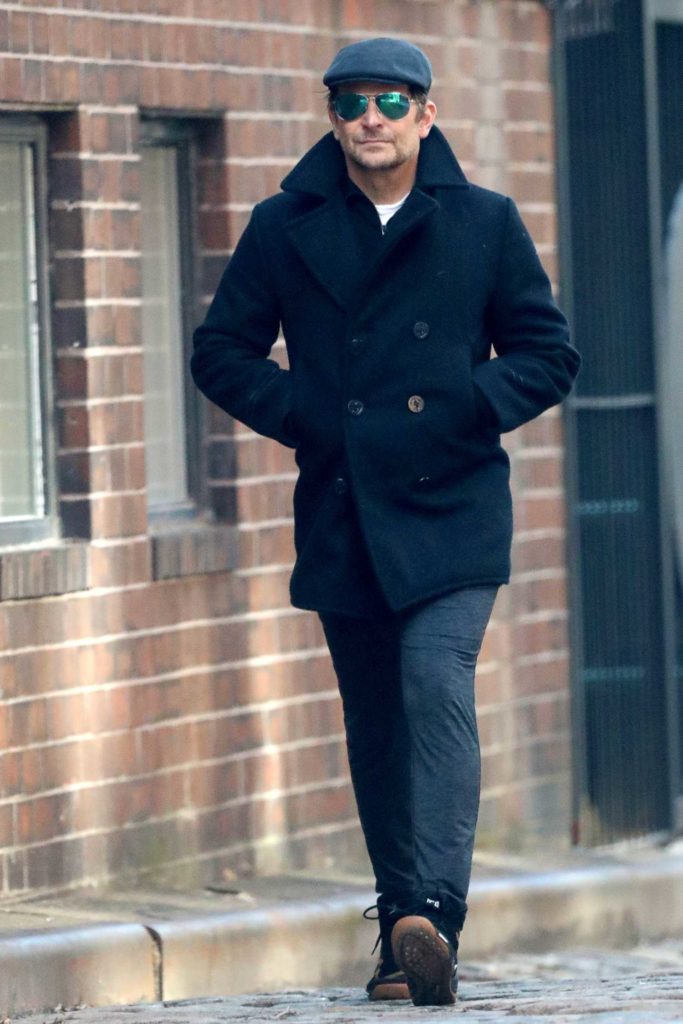 Bradley Cooper in a Black Coat