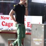 Justin Hartley in a Green Pants on the Set of This is Us in Los Angeles