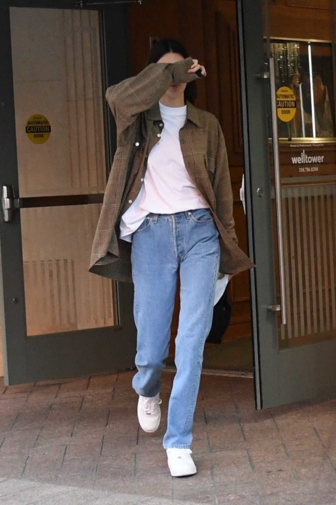 Kendall Jenner in a White Sneakers
