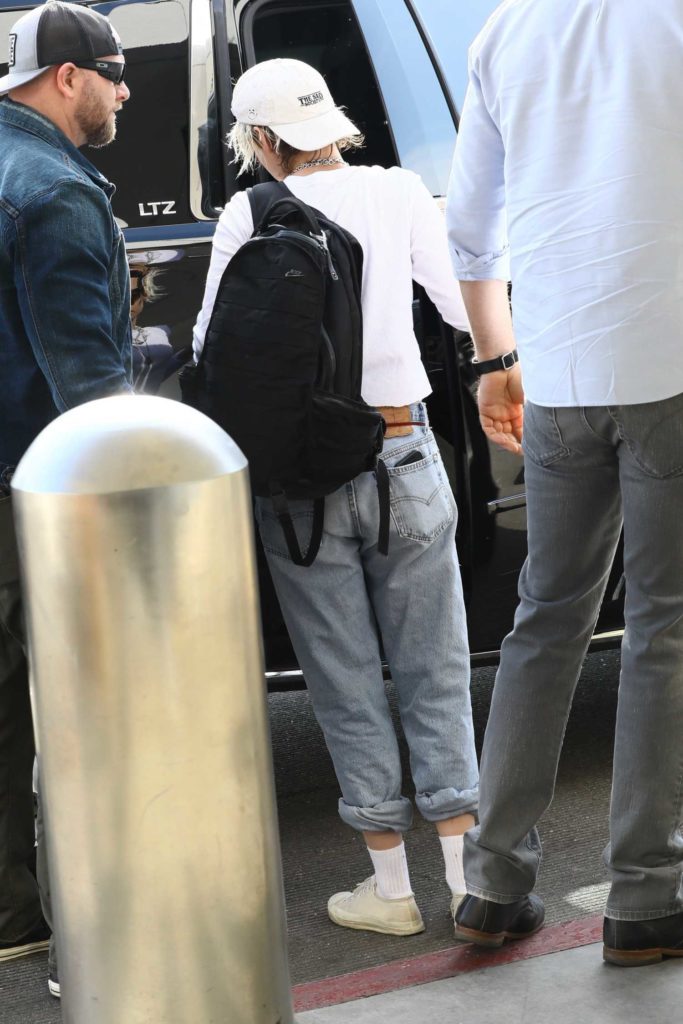 Kristen Stewart in a White Cap