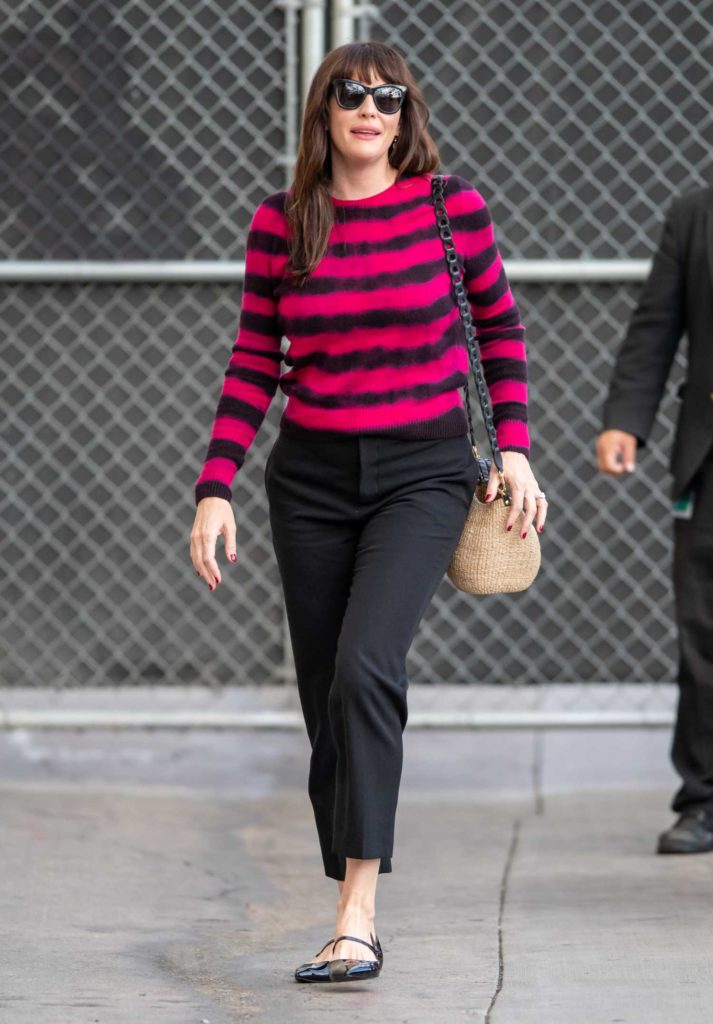 Liv Tyler in a Striped Sweater