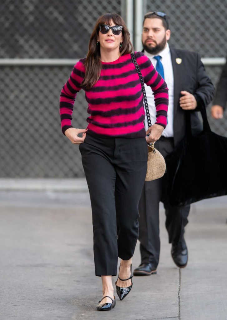 Liv Tyler in a Striped Sweater