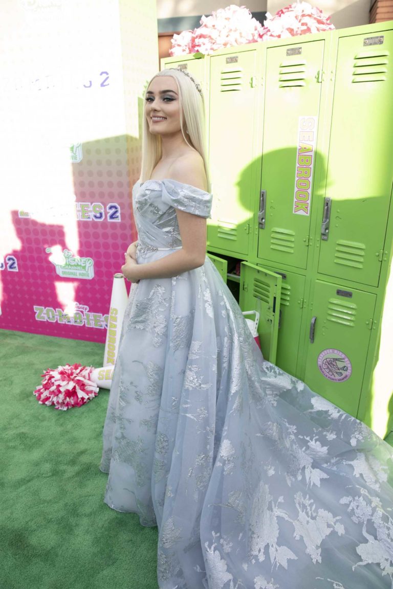 Meg Donnelly Attends the Zombies 2 Premiere at Walt Disney Studios in