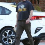 Shia LaBeouf in a Black Tee Was Seen Out with Mia Goth in Los Feliz