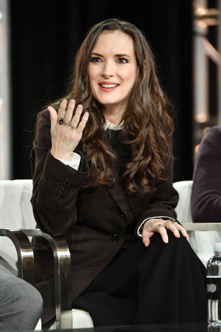 Winona Ryder Attends HBO Segment of the 2020 Winter TCA Press Tour in