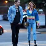 Chord Overstreet in a Blue Denim Jacket Was Seen Out with Amanda Pizziconi in Los Angeles
