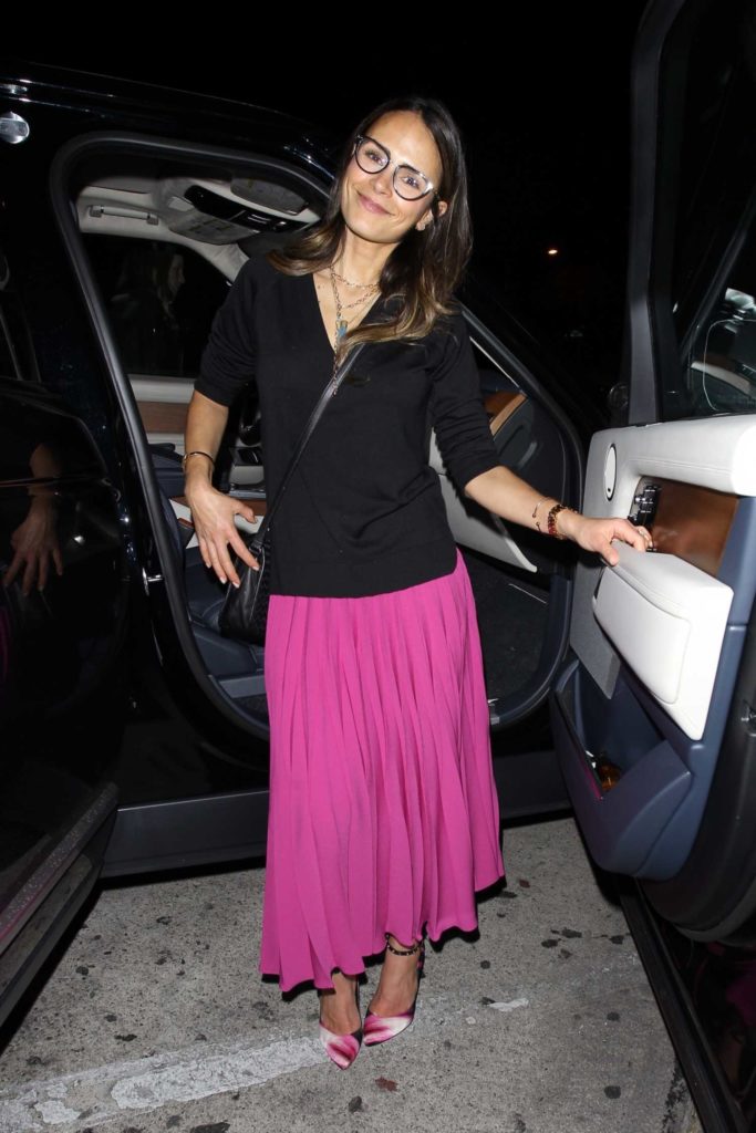 Jordana Brewster in a Pink Skirt