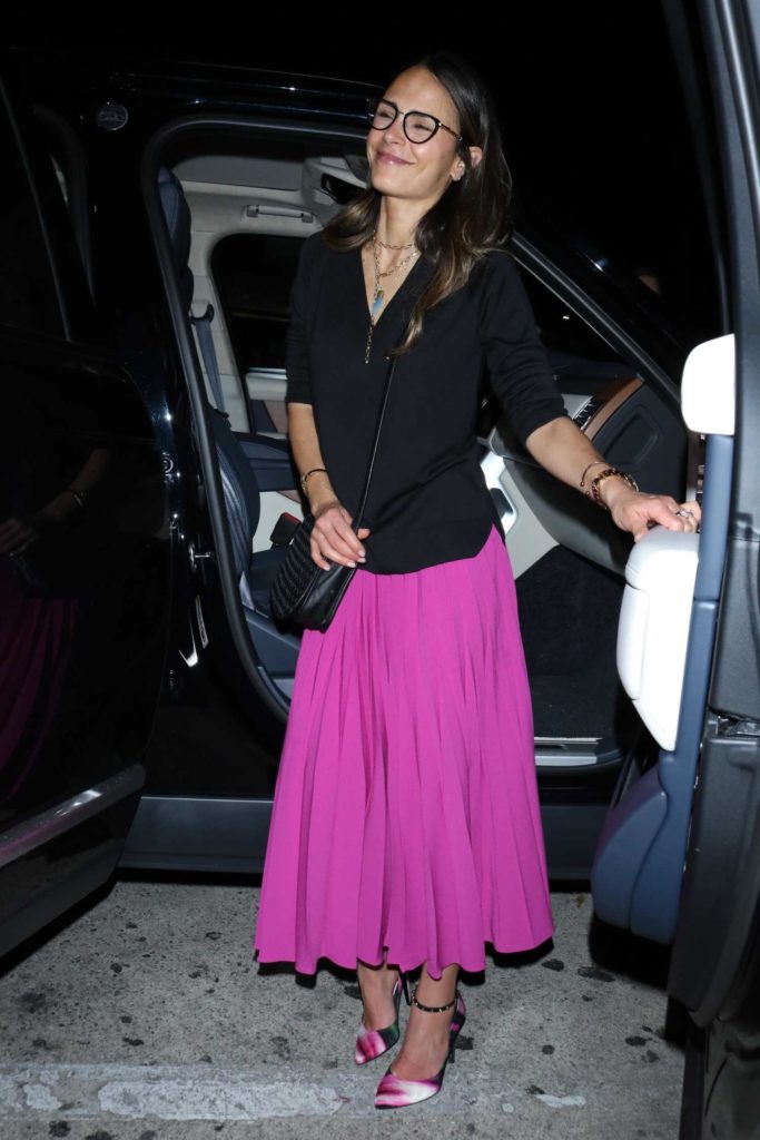Jordana Brewster in a Pink Skirt