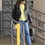 Selena Gomez in a Black Leather Jacket Was Seen Out in LA