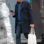 Simon Baker in a Black Coat Was Seen Out in New York
