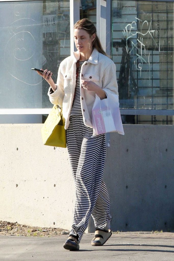 Whitney Port in a Striped Pants