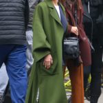 Zoe Kravitz in a Long Green Coat Was Seen Out in New York City