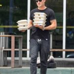 Brian Austin Green in a Black Tee Goes Shopping in Los Angeles