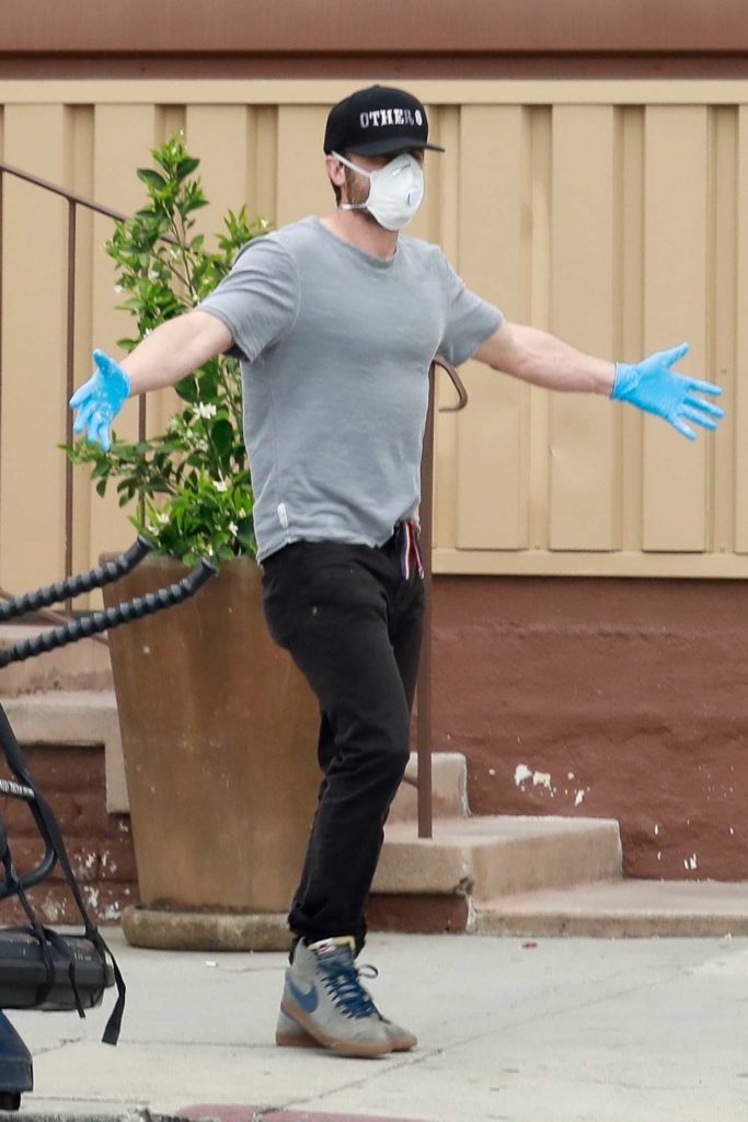 Casey Affleck in a Surgical Face Mask