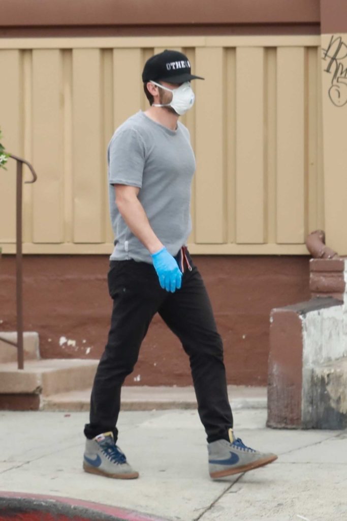 Casey Affleck in a Surgical Face Mask