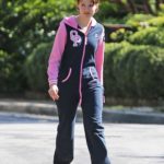 Iris Apatow in a Blue and Pink Jumpsuit Was Seen Out in Brentwood