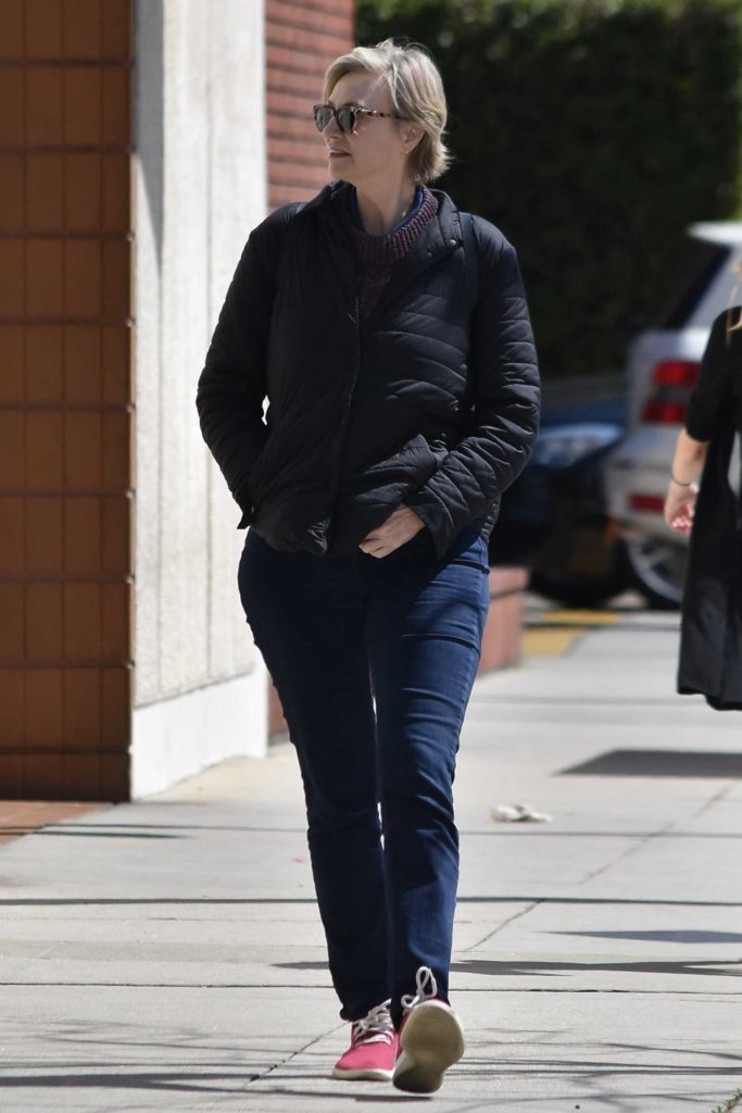 Jane Lynch in a Black Jacket