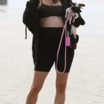 Rachel McCord Shows off Her Baby Bump on the Beach in Venice