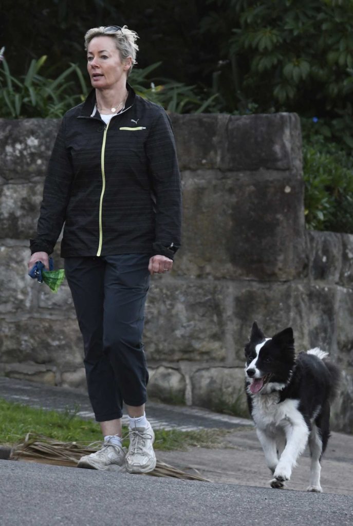 Amanda Keller in a White Sneakers