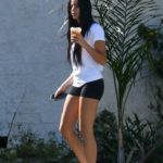 Claudia Traisac in a White Tee Was Seen Out in Los Feliz