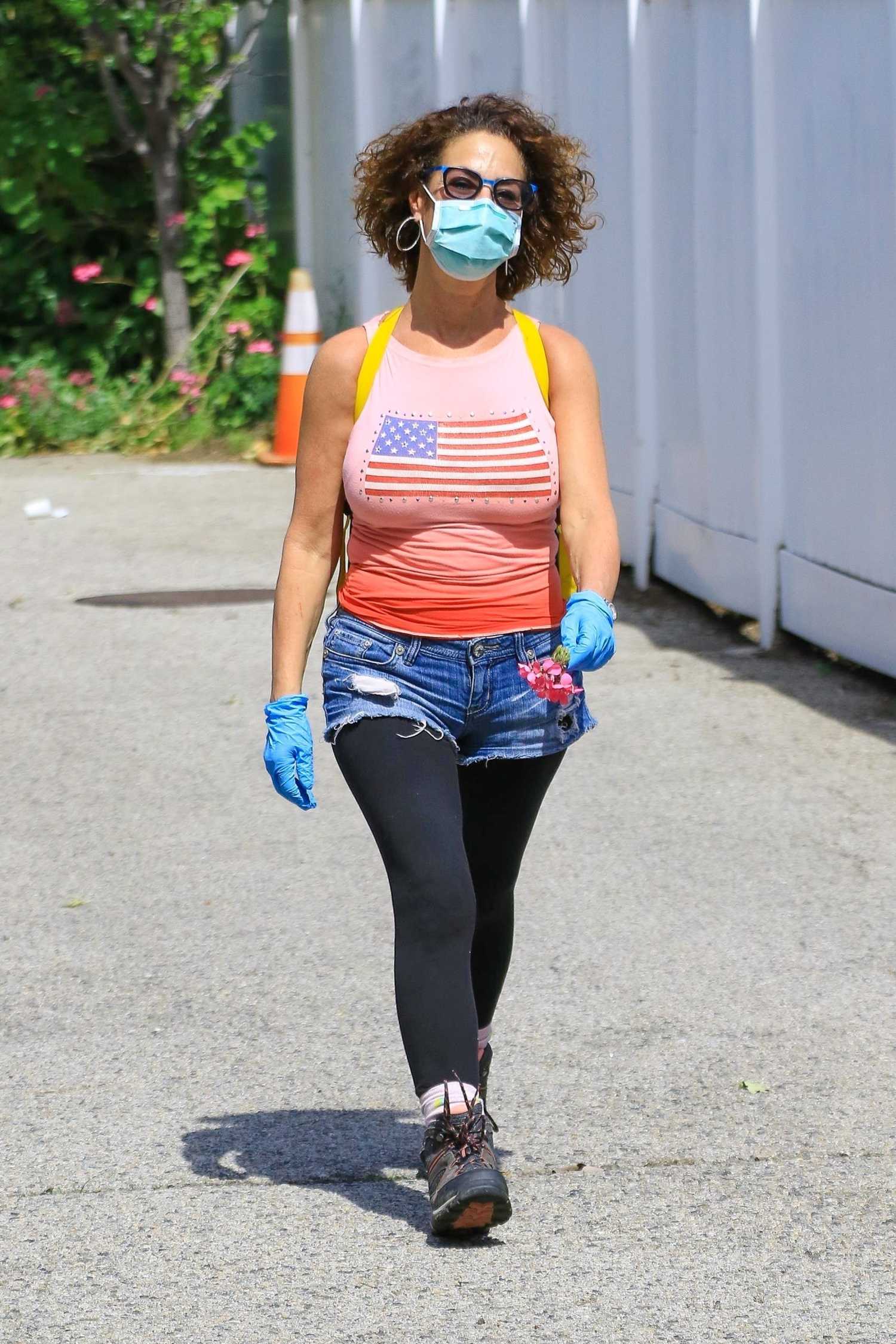 Claudia Wells in a Face Mask Was Seen Out in Studio City – Celeb Donut