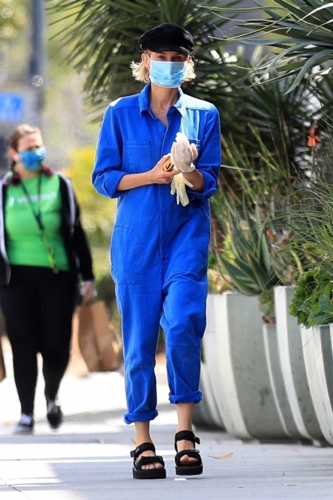 Diane Kruger in a Blue Jumpsuit