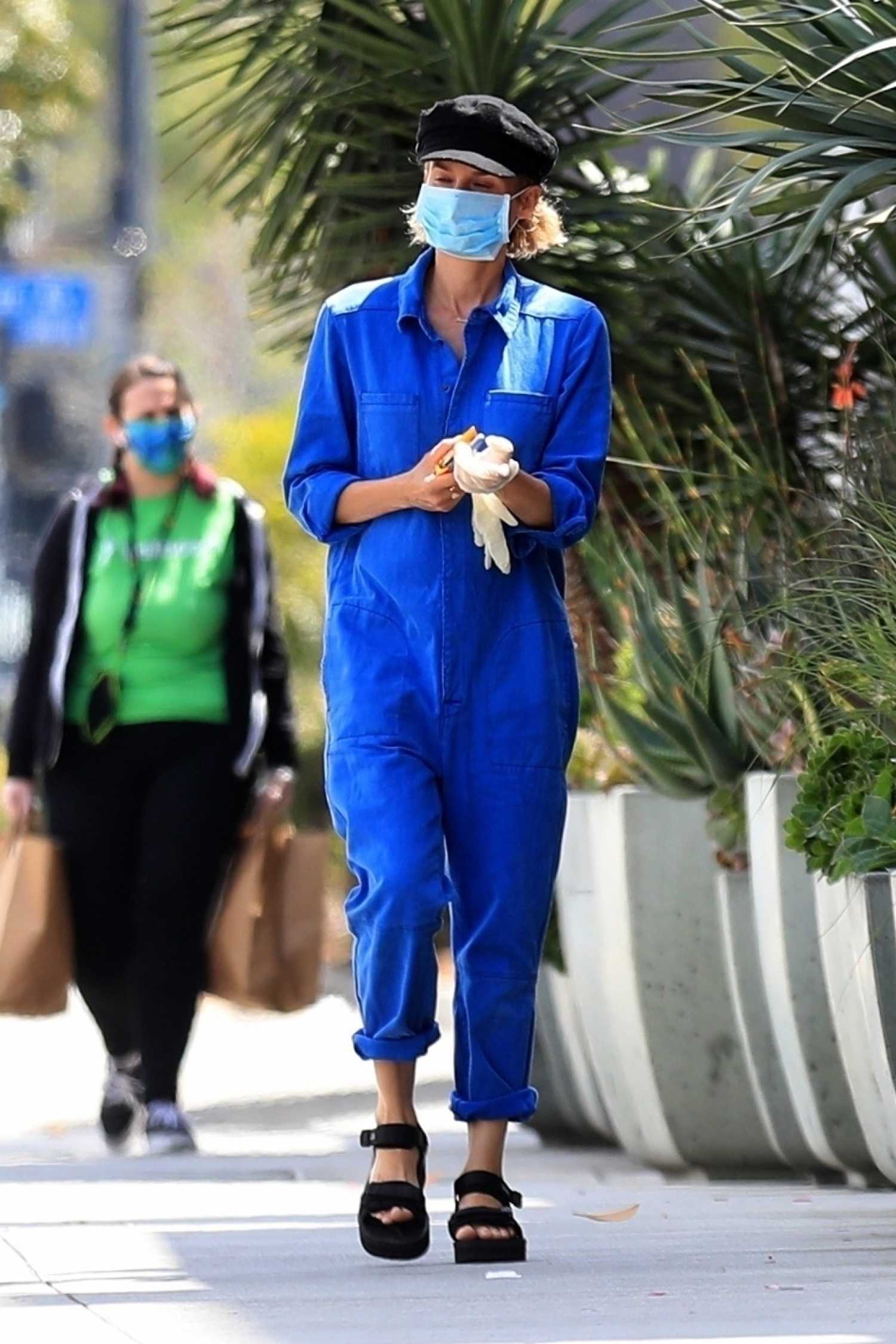Diane Kruger in a Blue Jumpsuit Was Seen Out in West Hollywood – Celeb ...