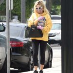 Holly Madison in a Yellow Hoody Was Seen During the COVID-19 Lockdown in Los Angeles