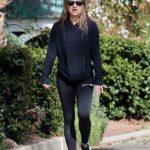 Jennifer Meyer in a Black Leggings Was Seen Out in Pacific Palisades