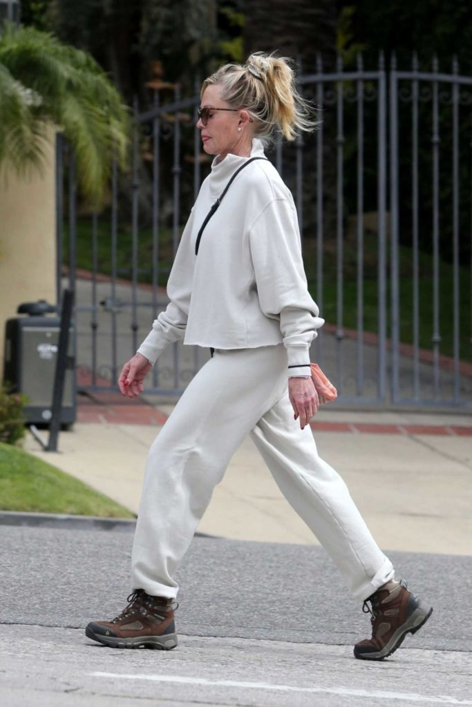Melanie Griffith in a White Sweatsuit