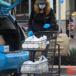Allison Janney in a Black Cap Goes Shopping at Gelson’s Market in Beverly Hills