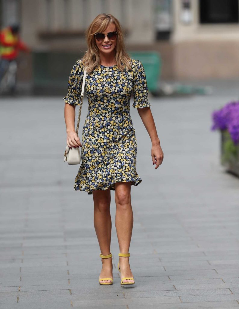 Amanda Holden in a Floral Dress