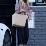 Annabelle Wallis in a Black Protective Mask Goes Shopping in Los Feliz