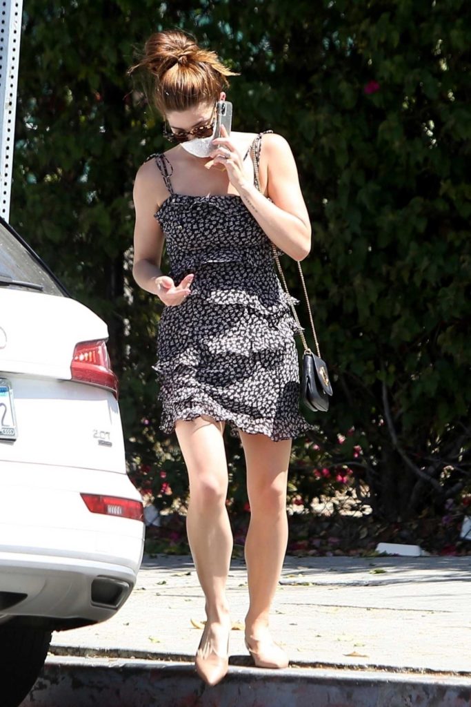 Ashley Greene in a Short Summer Dress