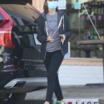 Calista Flockhart in a Protective Mask Goes Shopping in Santa Monica
