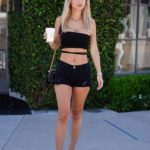 Ella Rose in a Black Top Was Seen on Melrose Place in West Hollywood