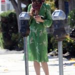 Emma Fuhrmann in a Green Dress Was Seen Out in Los Angeles
