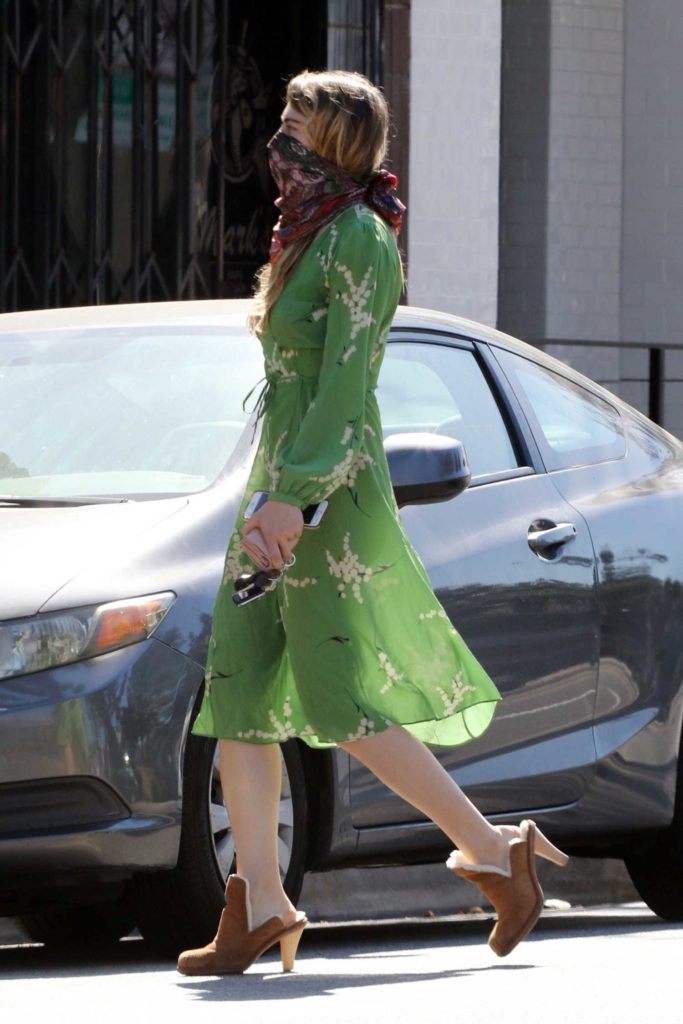 Emma Fuhrmann in a Green Dress